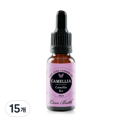 러브바스 아로마 페이스오일 동백, 20ml, 15개