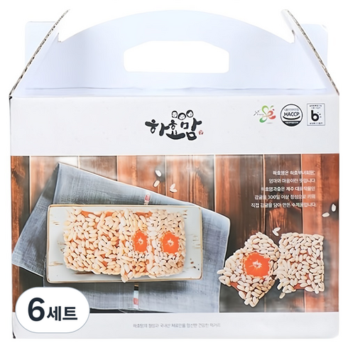 하효맘 제주 감귤 8p + 감귤칩 8p + 보리과즐 8p 3종 세트, 736g, 6세트