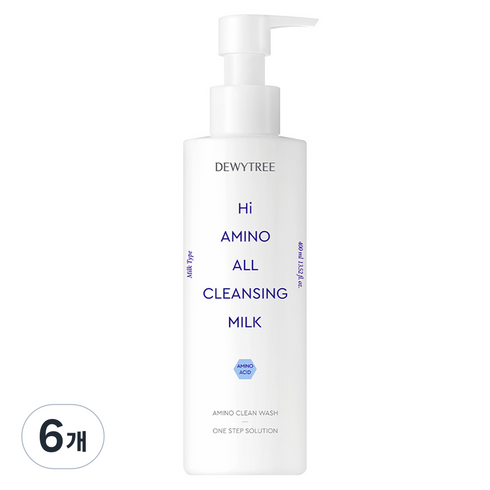 듀이트리 하이 아미노 올 클렌징 대용량 밀크, 400ml, 6개