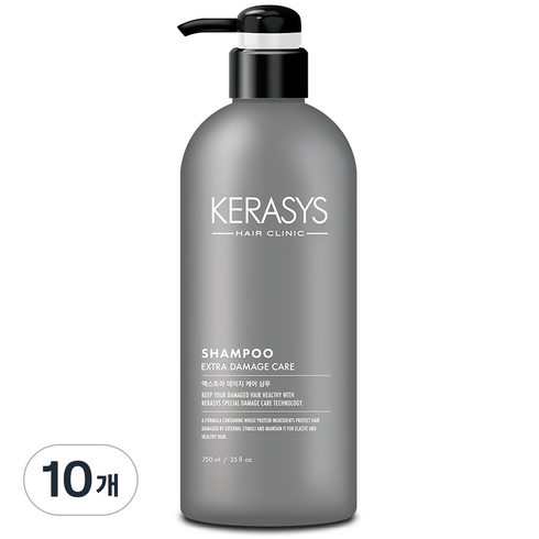 케라시스 엑스트라 데미지 케어 플러스 샴푸 프루티엠버 프로랄 오리엔탈 향, 750ml, 10개