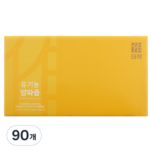 더작 유기농 양파즙, 70ml, 90개