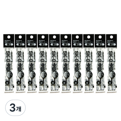 제브라 유성잉크 SK 리필심 0.7mm, 흑색, 30개