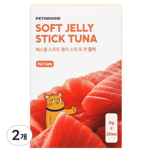 페스룸 소프트 젤리 스틱 포 캣, 160g, 2개, 참치