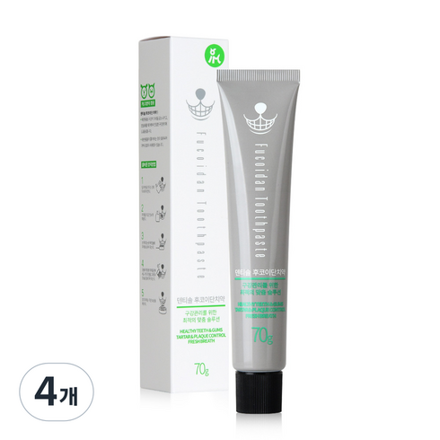 아이앤지메딕스 덴티솔 후코이단 치약, 70g, 1개입, 4개