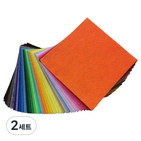 구공칠씨씨 부직포 DIY 만들기재료 40종 세트, 혼합색상, 2세트