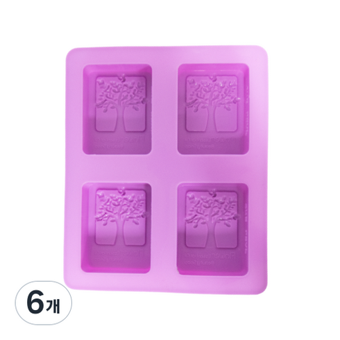 지안네이처 사각나무 4구 몰드, 6개