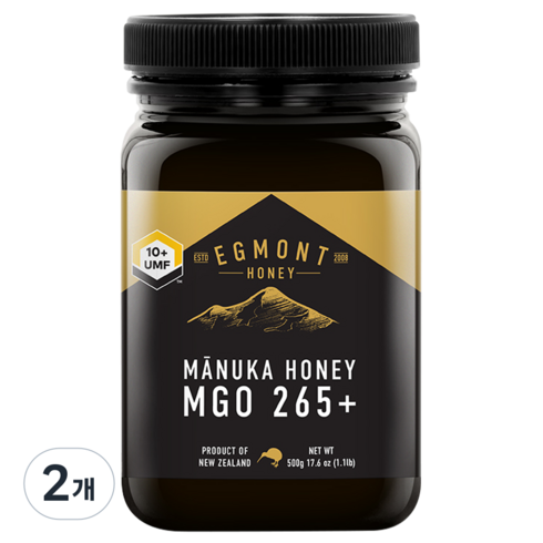 에그몬트 UMF 10+ MGO 265+ 마누카꿀, 500g, 2개