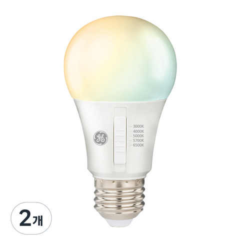 루미트론 HD LED 5색 스위치 전구 8W E26전구 CRI90, 기타색, 2개