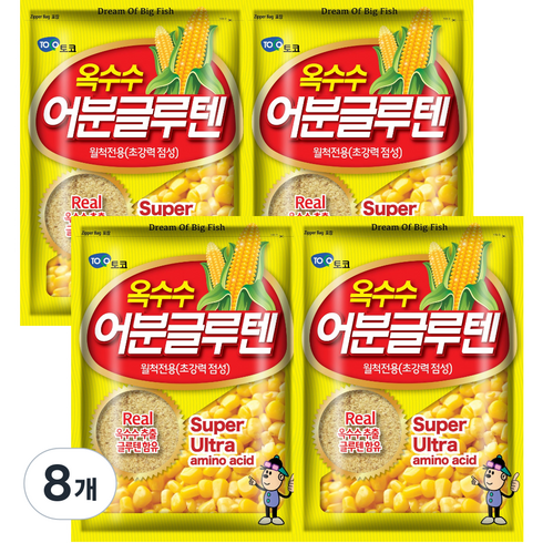 토코 옥수수 어분글루텐 떡밥, 300g, 8개
