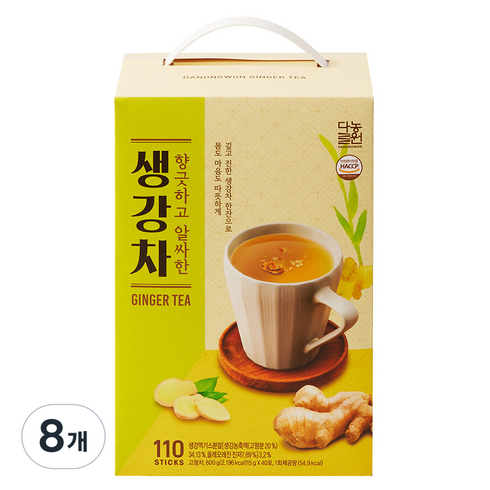 다농원 생강차, 15g, 110개입, 8개