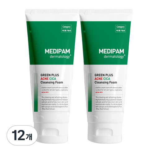 메디팜 아크네 진정 시카 클렌징폼, 220ml, 12개