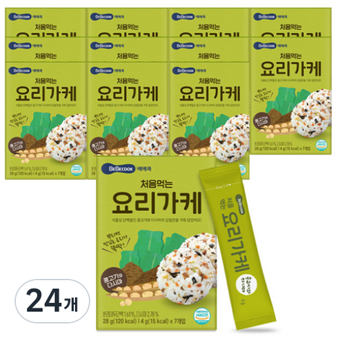 베베쿡 처음 먹는 요리가케 김자반, 28g, 24개, 콩고기 + 다시마 혼합맛