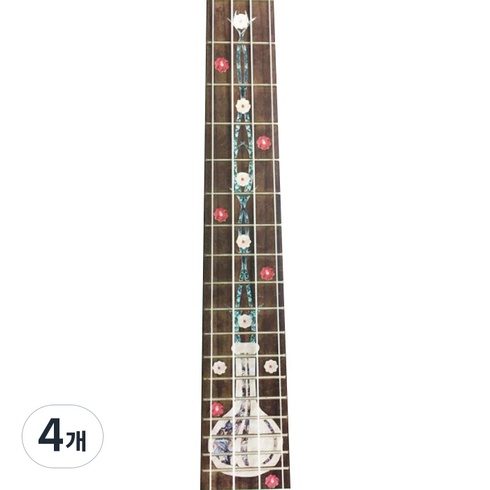 알로데 기타 우쿨렐레 핑거보드 스티커 TYPE 04 우쿨렐레 66cm, 4개