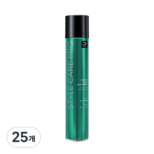 미쟝센 스타일케어 프로 스트롱홀드 헤어스프레이, 300ml, 25개