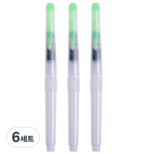 시토닉 워터 브러쉬 3종 세트, 3 X 13 mm, 3.5 X 15 mm, 4.3 X 16.5 mm, 6세트