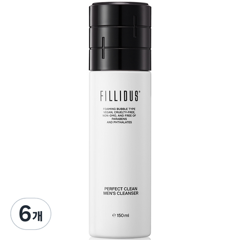 필리더스 퍼펙트 클린 맨즈 클렌저, 6개, 150ml