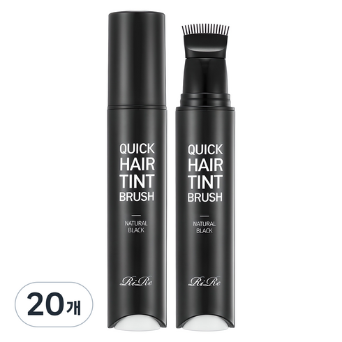 리르 퀵 헤어 틴트 브러쉬 20ml, 내추럴블랙, 20개