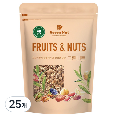 그린너트 햇 호두, 200g, 25개