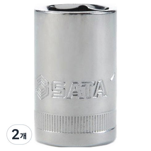 사타 12.5mm 육각 소켓 34mm 13321, 2개