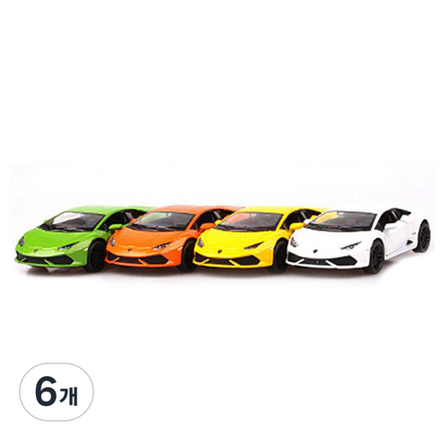 킨스마트 람보르기니 우라칸 LP610-4, 랜덤 발송, 6개