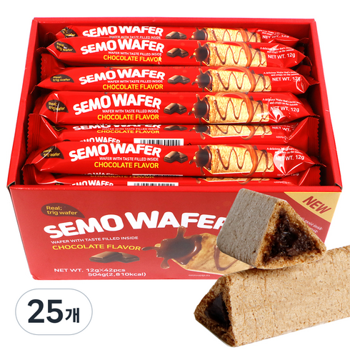 세모 와퍼 초코맛 42p, 25개, 504g