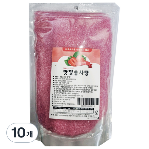 맛깔 솜사탕 설탕 딸기향, 500g, 10개