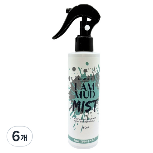 디얼스코 아이엠 아쿠아향 머드 미스트, 6개, 150ml