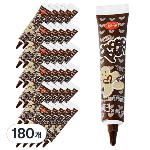 브레드가든 데코용 초코펜, 다크, 180개, 20g