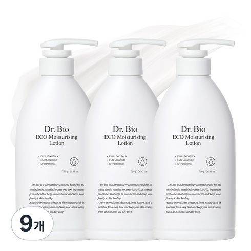 닥터바이오 에코 모이스춰라이징 로션, 750g, 9개