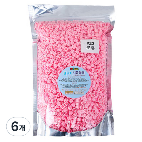 MYTOYS 마이 디폼 블럭 2650p, 분홍색, 6개