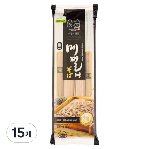 칠갑농산 메밀면, 400g, 15개
