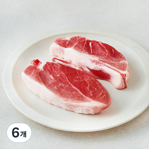 곰곰 무항생제 앞다리살 수육용 (냉장), 6개, 500g