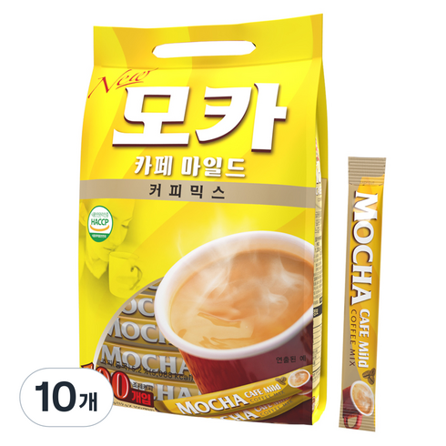모카씨엔티 모카 카페 마일드 커피믹스, 12g, 100개입, 10개