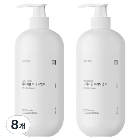 살림백서 니치퍼퓸 트리트먼트 라일리로즈, 8개, 1L