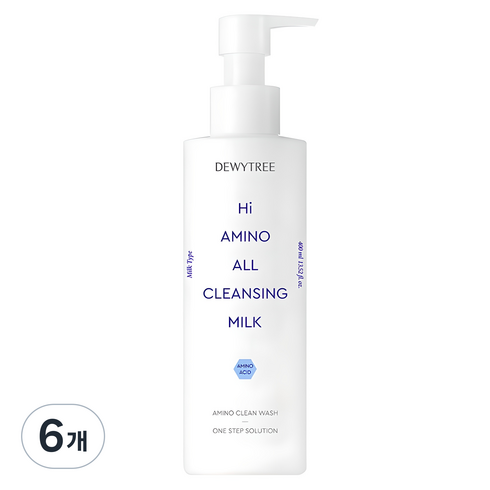 듀이트리 하이 아미노 올 클렌징 대용량 밀크, 400ml, 6개