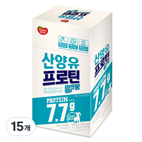 동원 밀크팡 산양유 소시지 10p, 700g, 15개