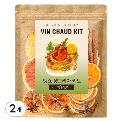 푸르디 뱅쇼 샹그리아 스위트 키트, 40g, 2개, 1개입