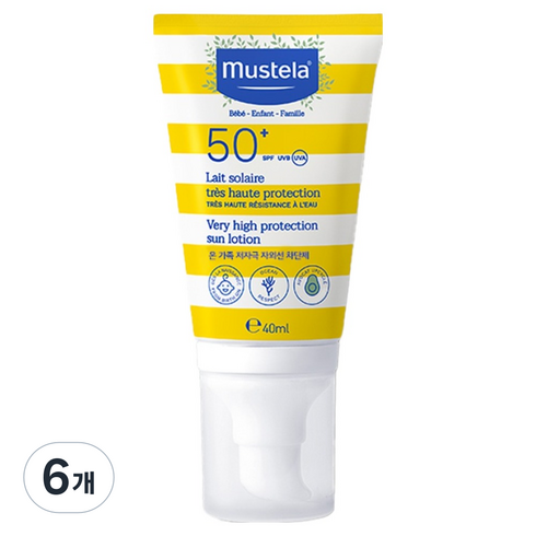 무스텔라 선 로션 SPF50+, 40ml, 6개