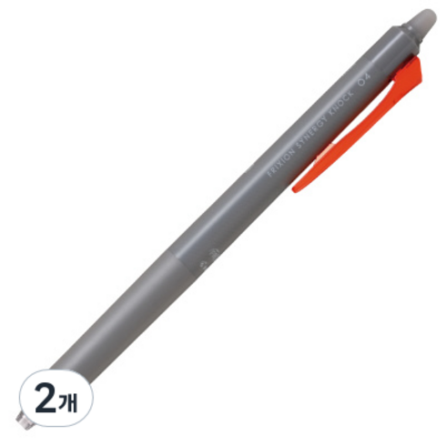 파이롯트 프릭션 시너지노크 볼펜 0.4mm, 레드, 2개