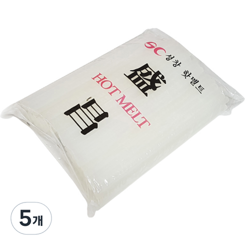 글루스틱 글루건심 소 1kg, 5개