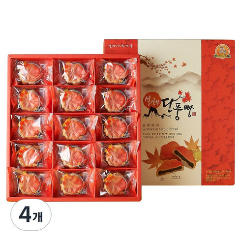 과자의성 설악산 단풍빵 15p, 4개, 480g