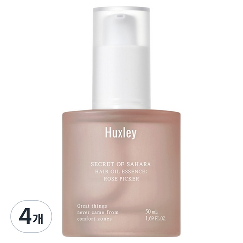 헉슬리 헤어 오일 에센스 로즈피커, 50ml, 4개