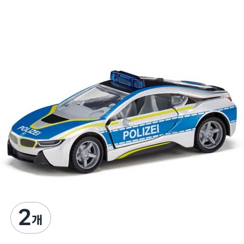 시쿠 BMW i8 경찰차 다이캐스트 SK2303, 혼합, 2개