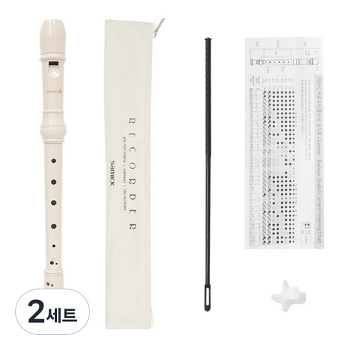 삼익악기 소프라노 리코더 SRG-N80, 아이보리, 2세트