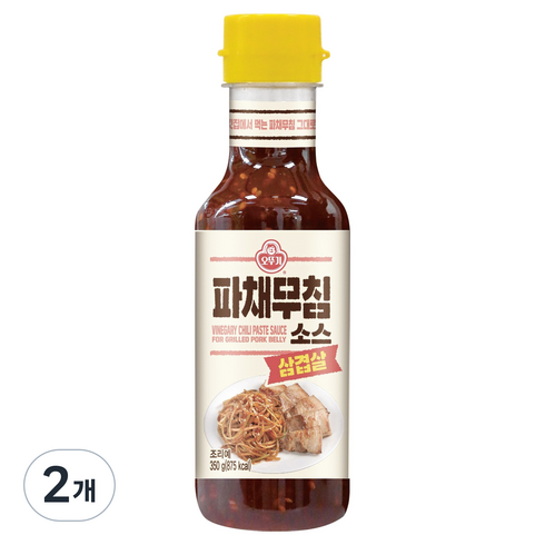 오뚜기 삼겹살 파채무침 소스, 350g, 2개