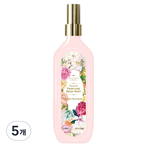 올가힐링스 프레스티지 퍼퓸 바디 미스트 피오니 블러썸, 5개, 100ml