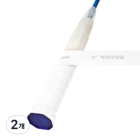 빅터 접착성 얇은그립 배드민턴 오버그립 GR262, A White, 2개