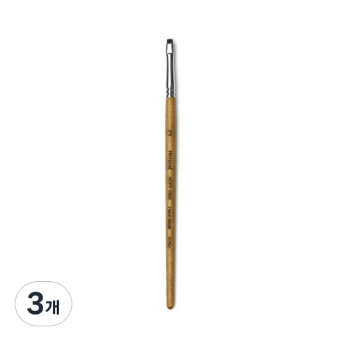 헤렌드 납작 지우개 붓 KOFF-7800, 미니 2호, 3개