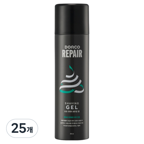 도루코 프로 리페어 쉐이빙젤, 210ml, 25개