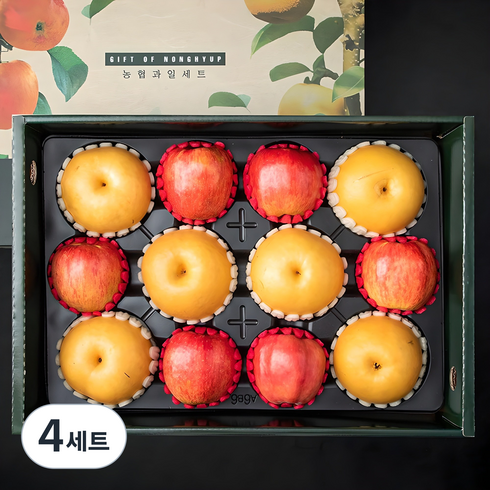사과배 혼합 선물세트 5kg(사과 6 배 6), 4세트
